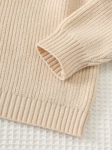 Cozy Pixies Kids Young Boys Autumn Winter Sweater Co-Ords - Apricot - View 3