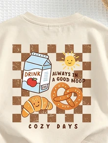 Baby Boy Casual Simple T-Shirt Set Suitable For Summer Cartoon Pattern - Multicolor - View 6