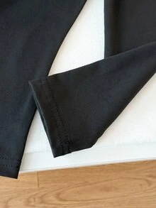 SHEIN Vintaside Kids 2件組女嬰時尚豹紋毛絨半拉鍊長袖抓絨上衣與褲子套裝，日常返校穿著，秋冬服飾 - 彩色 - 查看 8