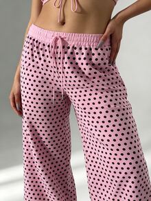 Dekonique Dekonique Casual Women's Polka Dot Everyday Sweatpants - Multicolor - View 2