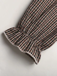 SHEIN 女童（大）洋裝 - 卡其色 - 查看 4