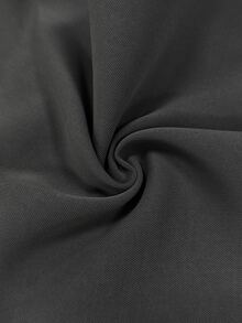 SHEIN PariChic Blus Wanita Baru Musim Semi dan Panas Kerah V dengan Hiasan Renda Asimetris - Grey - View 9