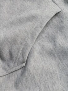 Balvessa Sweatshirt Hoodie Kasual Elegan Wanita untuk Musim Gugur dan Musim Dingin, Atasan Lengan Panjang Patchwork Bergaris Hitam, Serbaguna untuk Perjalanan Sehari-hari, Pakaian Natal & Tahun Baru - Grey - View 7