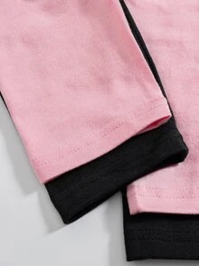 SHEIN 2PCS Young Girls Leggings - Multicolor - View 13