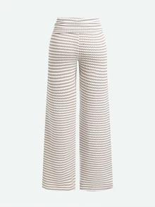 SHEIN Tween Girls Pants - Brown - View 2