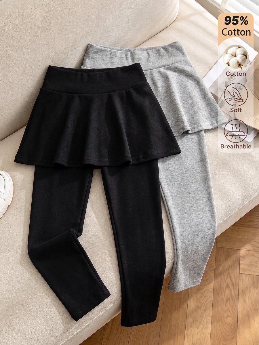 SHEIN 2件裝女童緊身褲