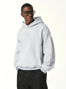STYNVO Men's Solid Color Casual Everyday Hoodie - Grey - View 6