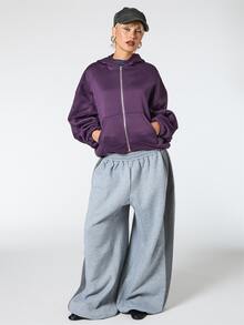 COUREZ Women Sweatshirts & Hoodies - Purple - View 4