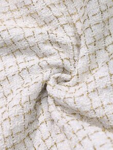EMERY ROSE Women's Tweed Shorts Suitable For Dating, Vacation, Party, Daily Outings, Gatherings, Outdoor Activities - White - View 7