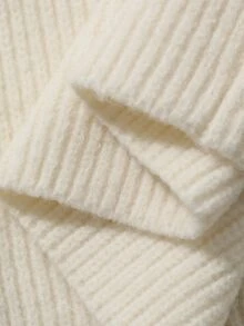 DAZY Women Sweater Dresses - Beige - View 9