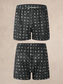 EverLounge Men's Snowflake Pattern Alro Pants (4pcs Set) - Multicolor - View 3