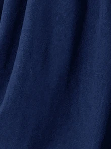 Ocili Plus Contrast Lace Appliques Mesh Cami Sleep Dress - Navy Blue - View 6
