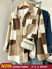 Resyla Women's Summer Vintage Patchwork Pattern Print Shirt - Multicolor - View 1