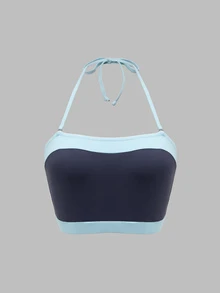 SHEIN Dewbera Women Sports Bras - Biru - View 5