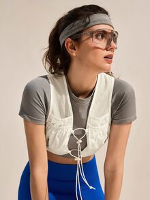 Exploreva Exploreva 女士戶外馬甲外套 - 杏色 - 查看 6
