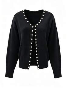 SHEIN Cárdigans de Mujer - Negro - Ver 4