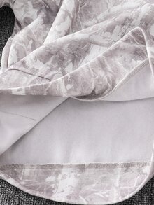SHEIN 2件組兒童青少年男孩秋冬休閒迷彩與枯樹枝圖案針織長袖套頭衛衣與長褲套裝，男孩套裝，迷彩套裝，秋冬套裝 - 彩色 - 查看 8