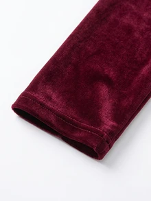 Yalmera Women's Autumn Solid Color Stand Collar Long Sleeve Double-Breasted Napoleon Jacket - Burgundy - View 4