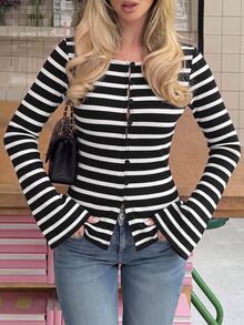 Siren Gaze All-Season New Embroidered Long Sleeve Blouse For Women - Black - View 10