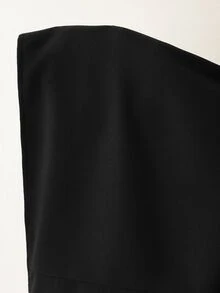Al Najma Women's Solid Color Long Sleeve Single-Breasted Loose Fit Abaya - Black - View 6