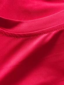 Acti Log Men's Spider Print Raglan Short Sleeve Sports T-Shirt - Red - View 4