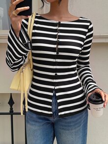 Siren Gaze All-Season New Embroidered Long Sleeve Blouse For Women - Black - View 3