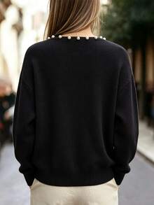 SHEIN Cárdigans de Mujer - Negro - Ver 2