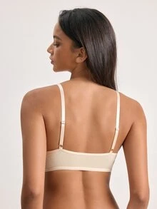 Ocili Women's Comfortable Minimalist Basic Home Bra - White - View 3