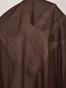 SHEIN Clasi 女款素色休閒百搭日常穿著襯衫 - 咖啡棕 - 查看 8