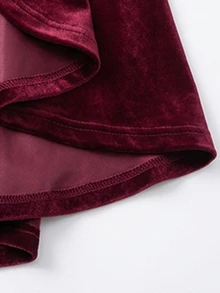 Yalmera Women's Autumn Solid Color Stand Collar Long Sleeve Double-Breasted Napoleon Jacket - Burgundy - View 3