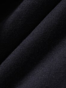 DAZY 女款牛仔長袖上衣與拼接長褲休閒日常居家服套裝 - 藏蓝色 - 查看 6