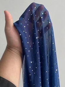 Viva Relle 大尺碼女款性感派對聚會V領長袖A字短版緊身洋裝，情人節適用 - 藍色 - 查看 4