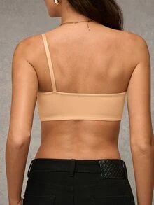 Esseday Women's Daily Comfortable Front Closure Push Up Single Strap Bra, 1pc - Apricot - View 2