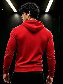 GymBeat Men's Spider Print Zip-Up Hooded Sweatshirt, Gym - Multicolor - View 2