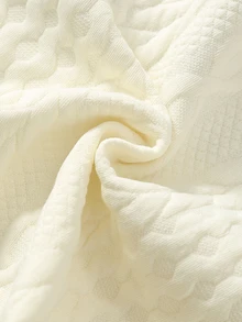 SHEIN 中性嬰兒男/女童、幼兒 2件組秋冬休閒可愛拼色拼接運動衫套裝，嬰兒冬季套裝，聖誕節，運動服 - 卡其色 - 查看 7