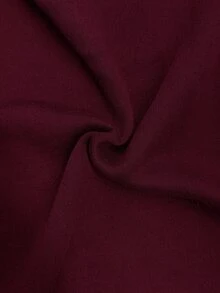 MUSERA ESSENTIALS Oversized Wide Leg Drawstring Joggers Casual Everyday Relaxed Basic Sweat Holiday Summer - Burgundy - View 7