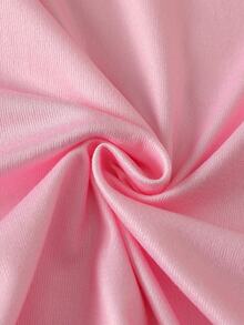Tween Girl Autumn/Winter Christmas Pajamas 2pcs Snug Fit Long Sleeve Pants Top Print Allover Pink - Baby Pink - View 5