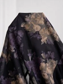 Modelyn Plus Size Floral Print Button Long Sleeve Shirt For Vacation - Multicolor - View 7