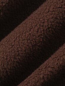 DAZY Gaun Bayi Perempuan Bordir Leher Bulat Bahu Jatuh Lengan Panjang Longgar - Coffee Brown - View 9
