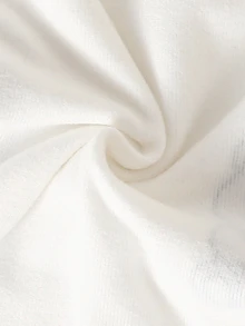 SHEIN 3件組新生女嬰連腳褲腿緊身褲 可愛甜美白色灰色熊圖案針織彈性加厚款 假日冬季秋季聖誕慢跑褲 - 白色 - 查看 5