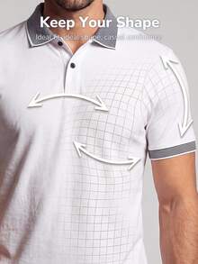 TekDrob Anti-Odor Modal Slim Polo With Jacquard Contrast Details - White - View 5