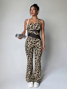 SHEIN Velisys Women Sports Jumpsuits - Multicolor - View 3