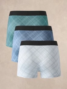 EverLounge Men's Geometric Pattern Boxer Briefs (3pcs Set) - Multicolor - View 2