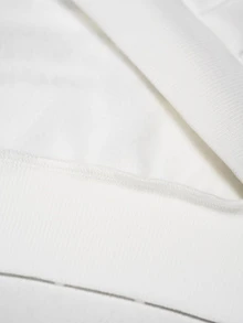 STYNVO 男士舒適運動衫布料長袖連帽套頭衫，休閒度假、派對聚會、朋友約會、極簡辦公穿搭，四季經典山本風長袖3D泡棉大字母印花運動衫，適合自用或送禮給朋友 - 白色 - 查看 6
