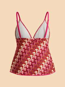 Travachic Women's Summer Beach Striped Sexy Tankini & Triangle Tankini Bottom 2-Piece Swimsuit Set - Multicolor - View 4