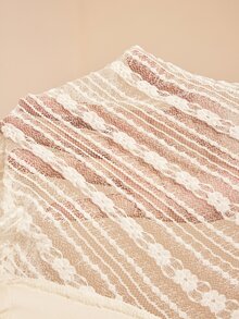 MaterniChic Vestido suave con volantes texturizados para maternidad - Albaricoque - Ver 9
