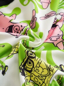 SpongeBob SquarePants | SHEIN 男士卡通印花休閒日常四角內褲 - 彩色 - 查看 7