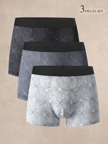 EverLounge Men's Floral Print Boxer Briefs (3pcs Set) - Multicolor - View 1