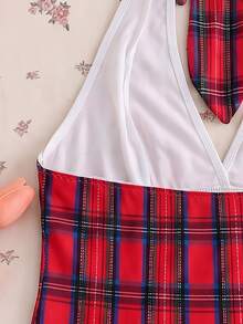 Dansine 3pcs Women's School Style COS Costume Set - Red - View 5