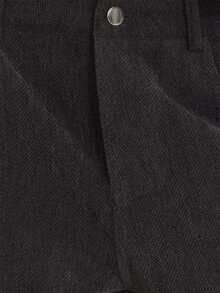 MUSEYN Celana Panjang Abu-abu Model Lurus Serbaguna untuk Sehari-hari, Kasual, Musim Gugur - Dark Grey - View 6